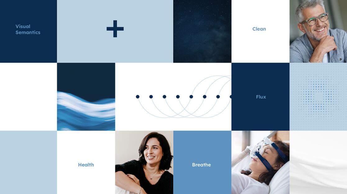 CPAP+睡眠呼吸暫停通氣治療醫(yī)療設(shè)備品牌logo設(shè)計(jì)“圓點(diǎn)十字”
