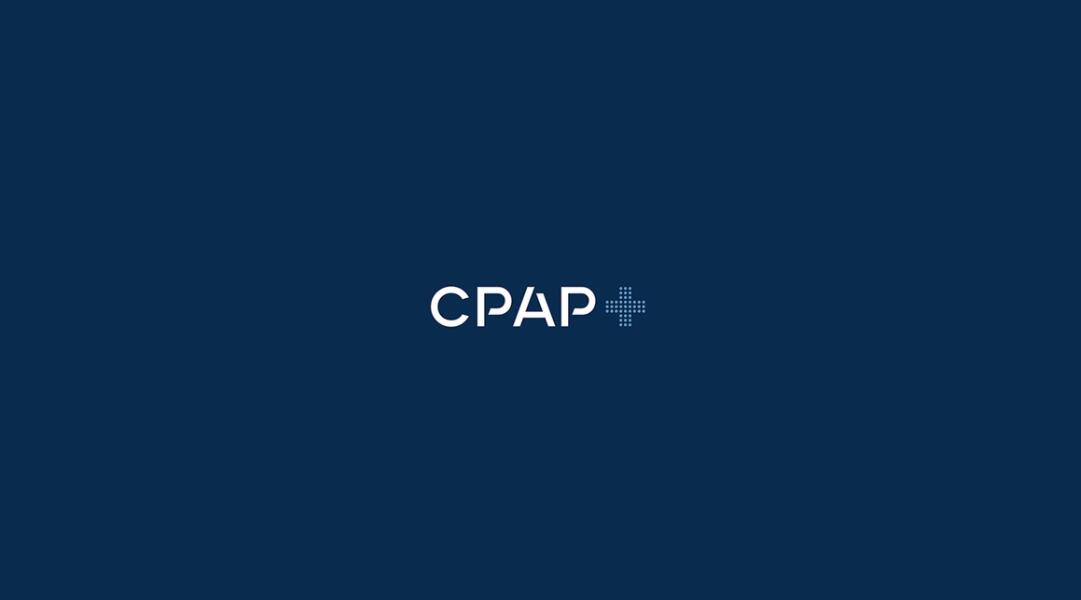 CPAP+睡眠呼吸暫停通氣治療醫(yī)療設(shè)備品牌logo設(shè)計(jì)“圓點(diǎn)十字”