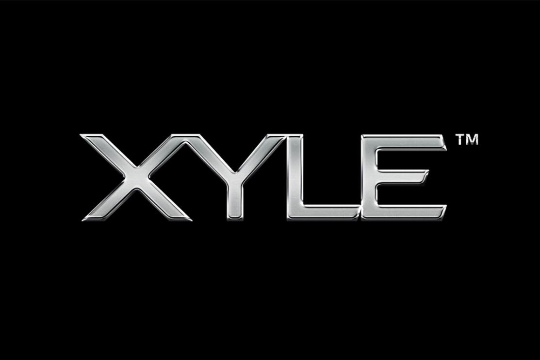Xyle建筑設(shè)計公司logo設(shè)計品牌形象vis設(shè)計，x磚塊logo與超酷黑白漸變vi風