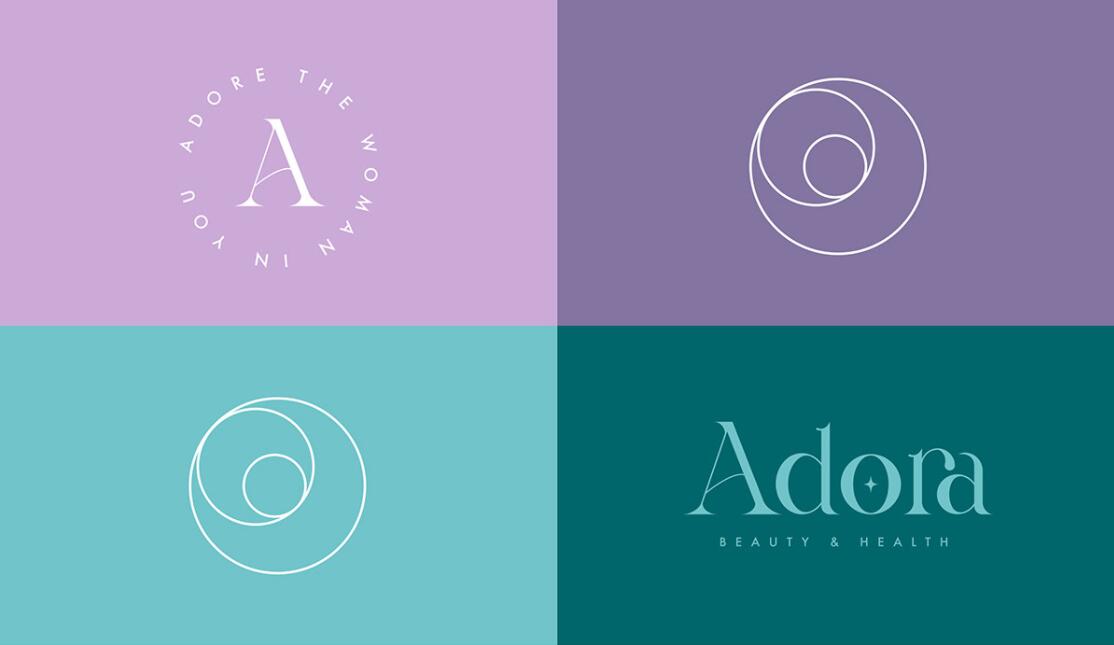 Adora護(hù)膚和美容品牌LOGO設(shè)計