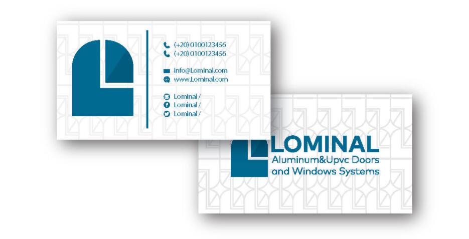 Lominal 門窗系統(tǒng)品牌vi形象設(shè)計logo設(shè)計，字母L+門窗識別屬性