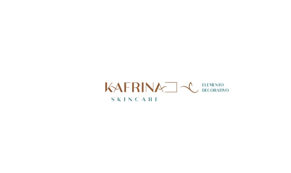 KAFRINA美容護(hù)膚產(chǎn)品品牌logo/vi設(shè)計(jì)，雙A字母+橢圓形品牌形象識(shí)別