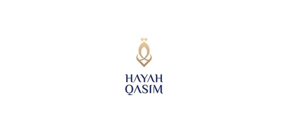 Hayah Qasim 微整形美容保健機構logo設計vi設計，優雅藝術尊貴風格