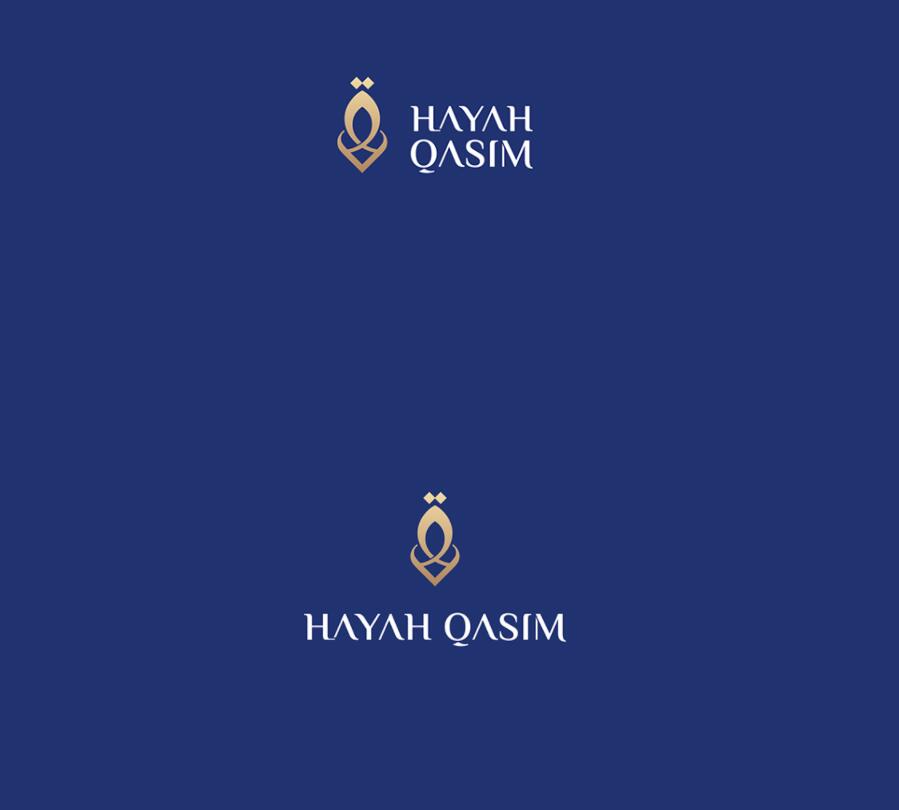 Hayah Qasim 微整形美容保健機構logo設計vi設計，優雅藝術尊貴風格