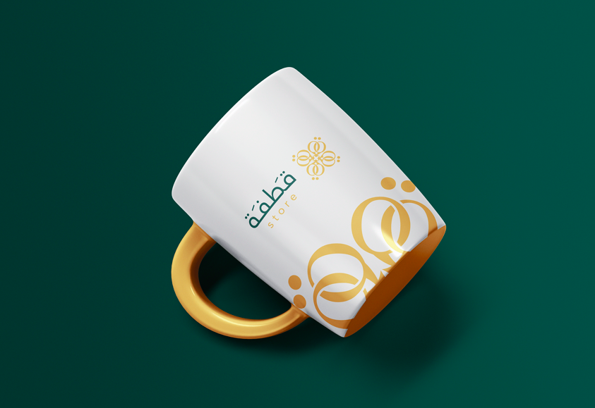 Qatfa 蜂蜜在線商店對稱Q字母logo設計