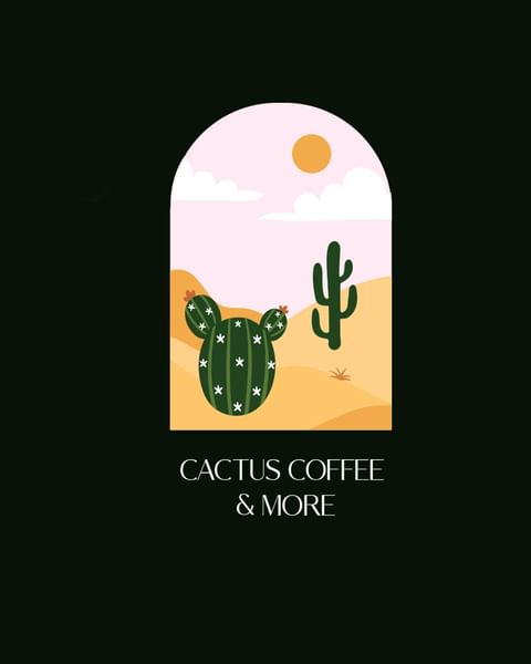 Cactus 咖啡店品牌視覺形象識(shí)別vi設(shè)計(jì)logo設(shè)計(jì)“沙漠元素形狀”