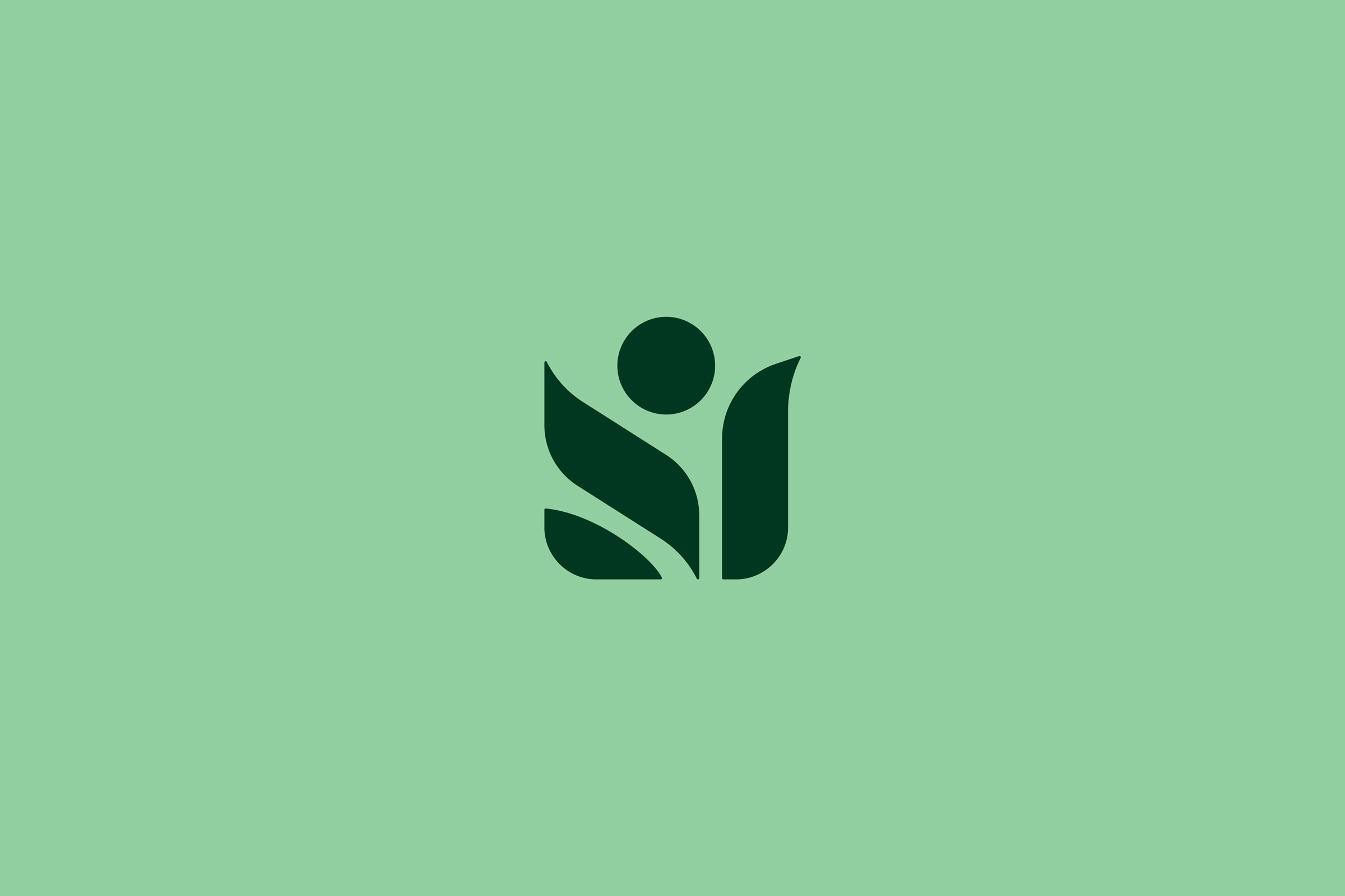 CNH全天然清潔公司logo設計“綠色花朵”元素