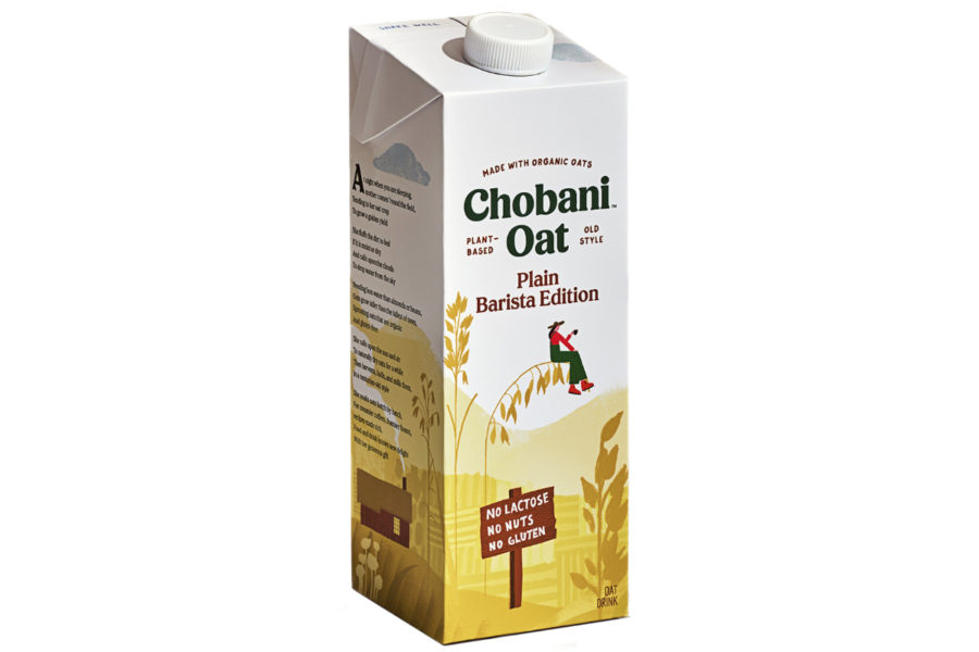 chobani.oat 燕麥牛奶乳制品包裝設(shè)計(jì)，清新燕麥插畫(huà)