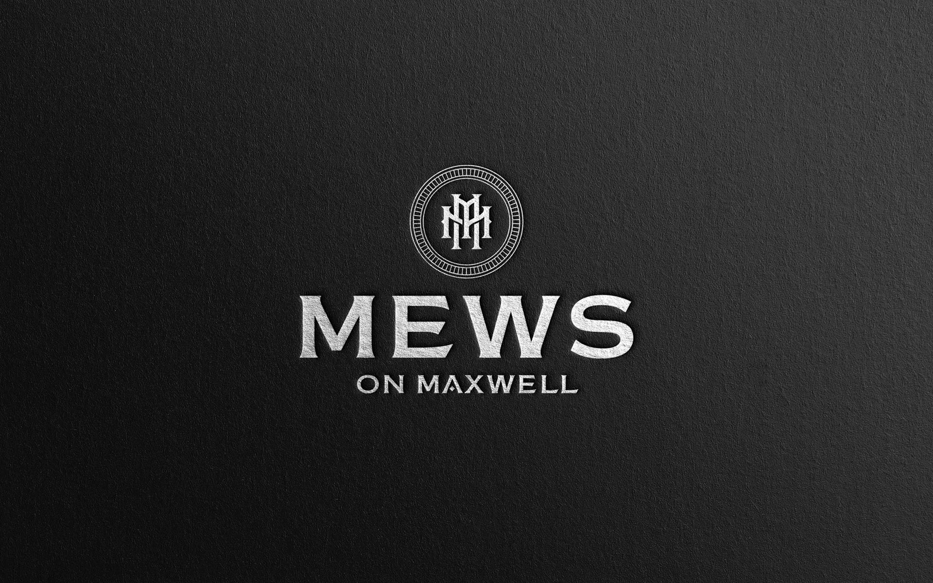 Mews 英式聯(lián)排別墅房地產(chǎn)樓盤項目奢侈風格M雙字母徽標logo設(shè)計-上海品牌設(shè)計公司