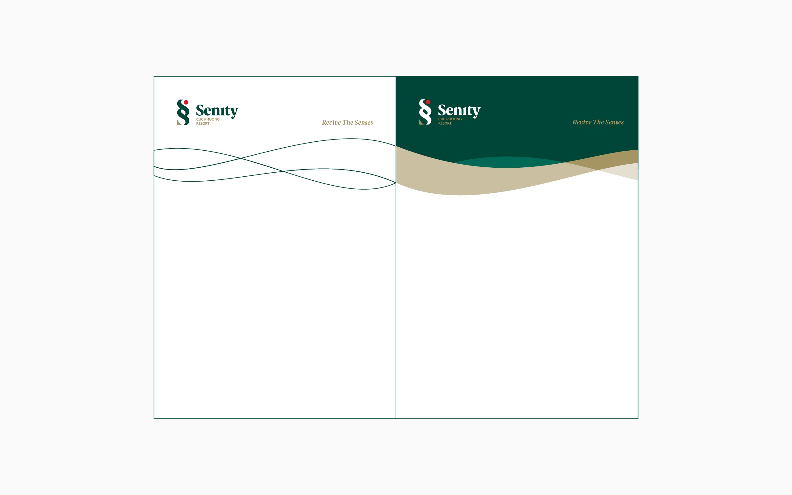 Senity 越南礦物溫泉日式度假村酒店品牌形象設計-logo&vi設計，雙s字母組成無限符號
