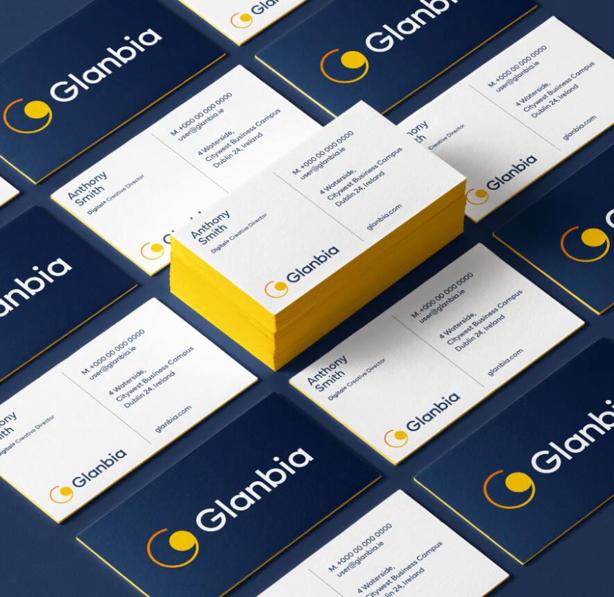 Glanbia 保健營養補充劑品牌設計logo&vi設計，簡潔活力運動風格