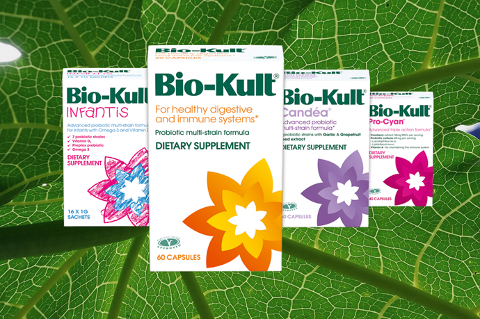 Bio-Kult 益生菌包裝設計-舊花朵包裝 Bio-Kult 益生菌包裝設計-舊花朵包裝