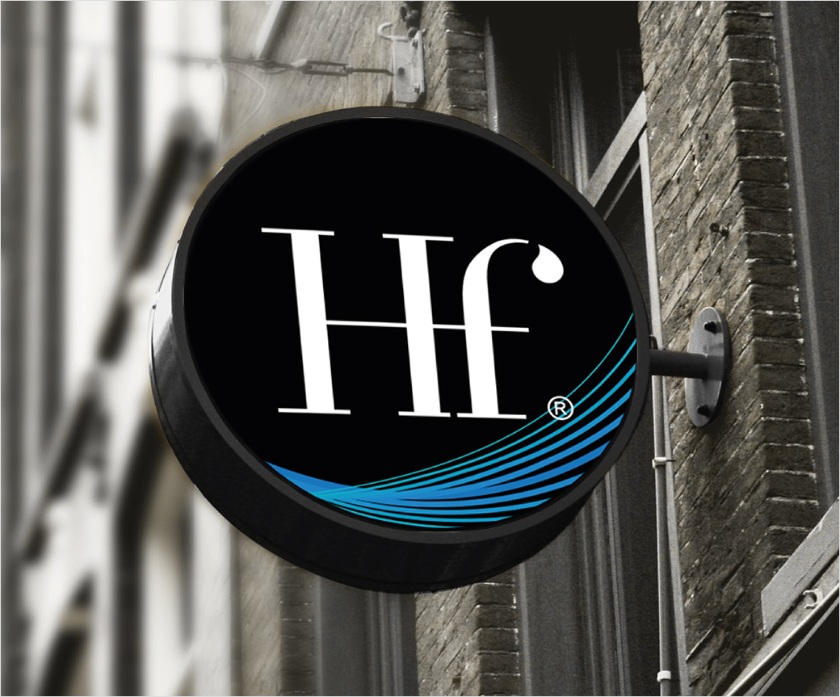 醫學美容品牌Hydrafacial品牌logo設計產品包裝設計，線條交互水滴圖案