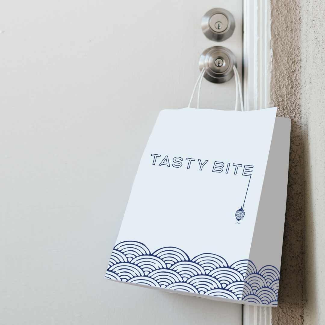 TASTY BITE 炸魚薯條餐廳餐飲品牌形象設計-logo&vi，輕松自由的設計感覺