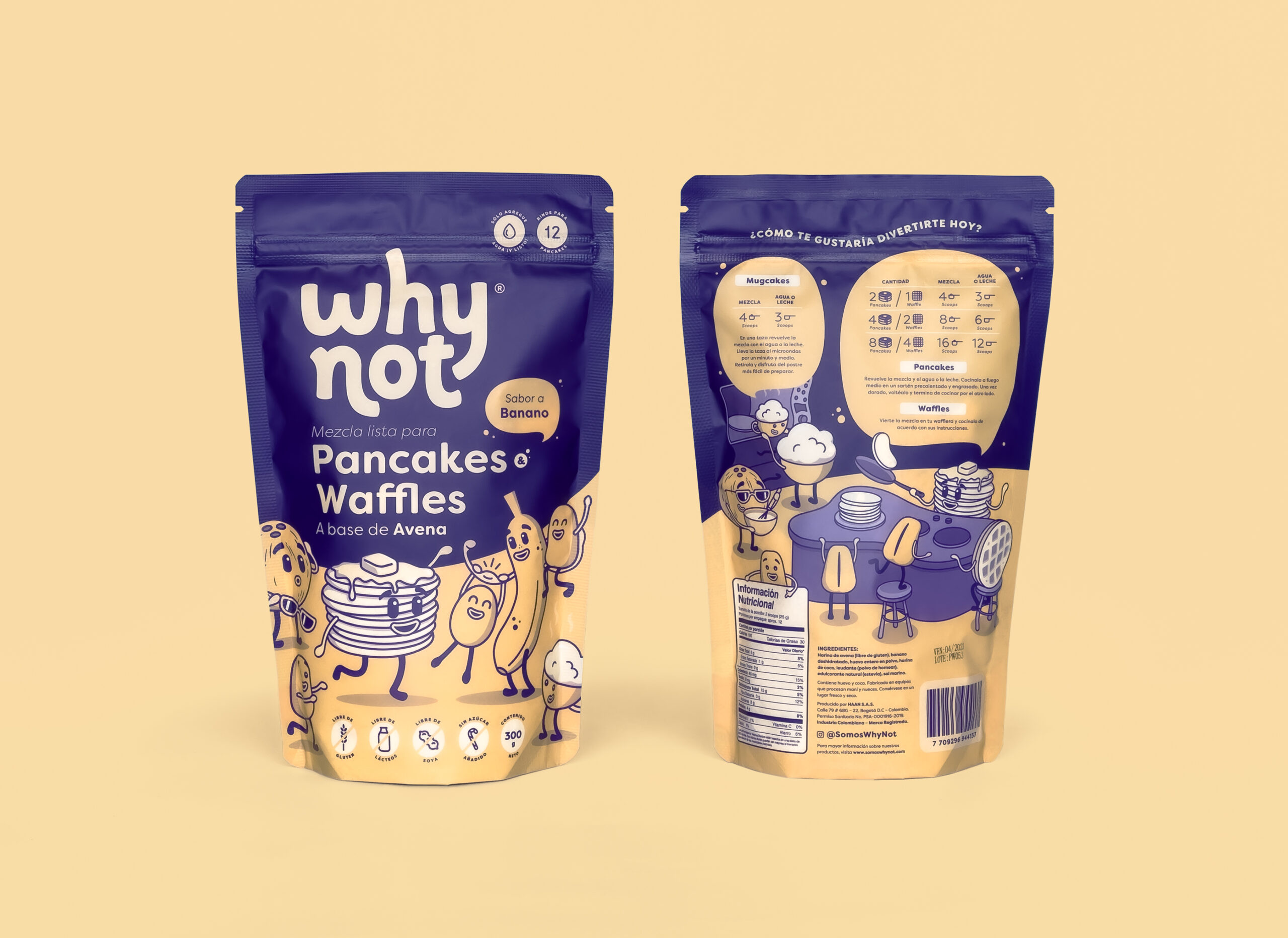 Why Not 休閑零食食品品牌起名與包裝設計，快樂和寧靜戰勝內疚感