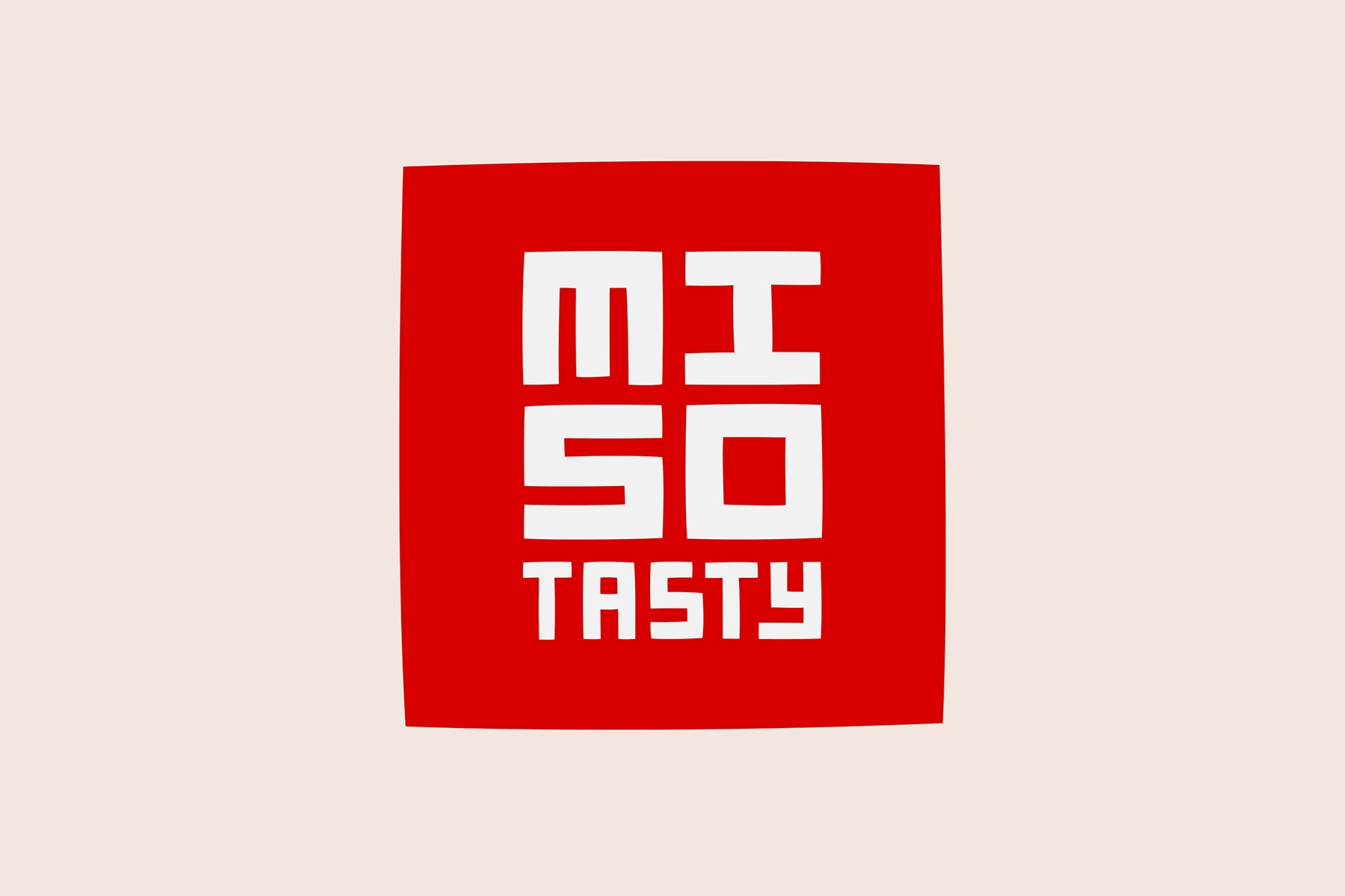 Miso Tasty日式味增調味品包裝設計，突出品牌logo與三角組合圖案識別元素