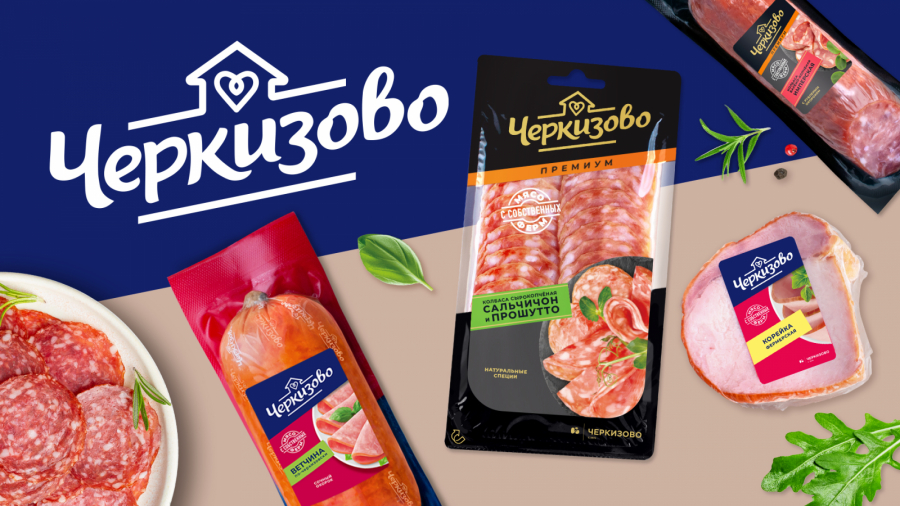 Cherkizovo香腸系列包裝設計規劃，加強品牌區域突出食品美味