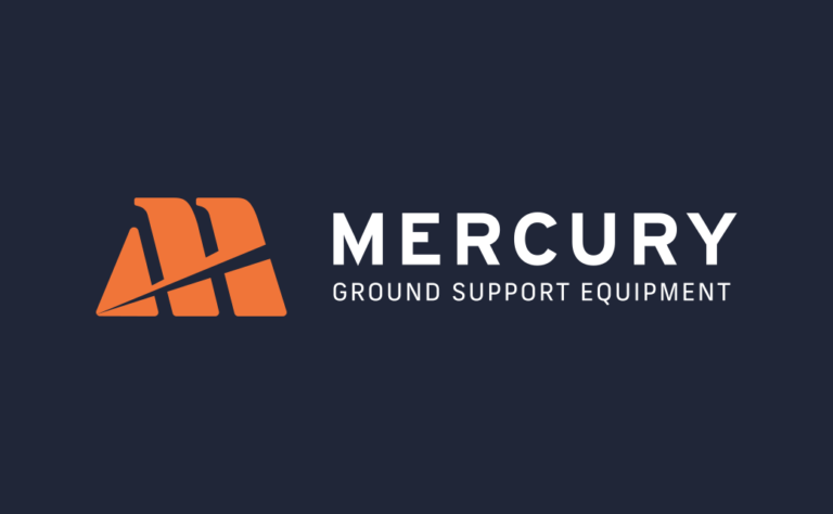 Mercury航空飛機地面支持設備與后勤服務供應商logo設計品牌形象設計