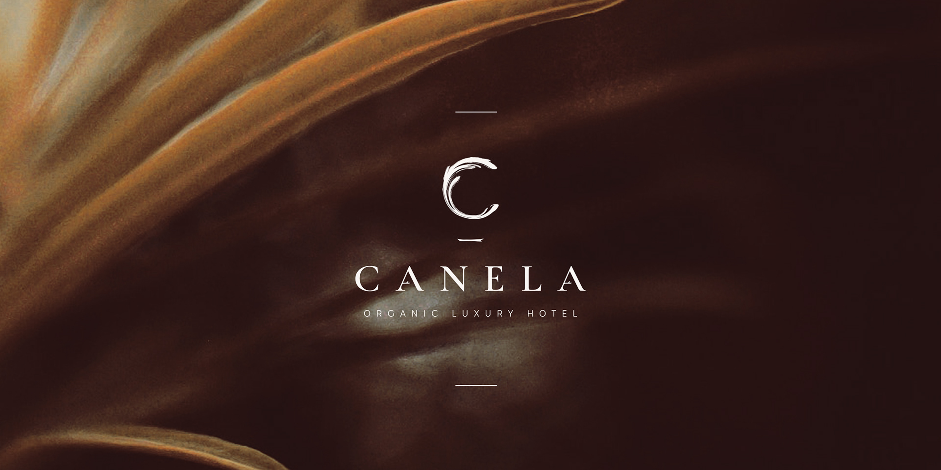 巴西有機豪華酒店藝術建筑項目 Canela 創建品牌logo設計和藝術指導,彎曲肉桂C字母元素 巴西有機豪華酒店藝術建筑項目 Canela 創建品牌logo設計和藝術指導,彎曲肉桂C字母元素