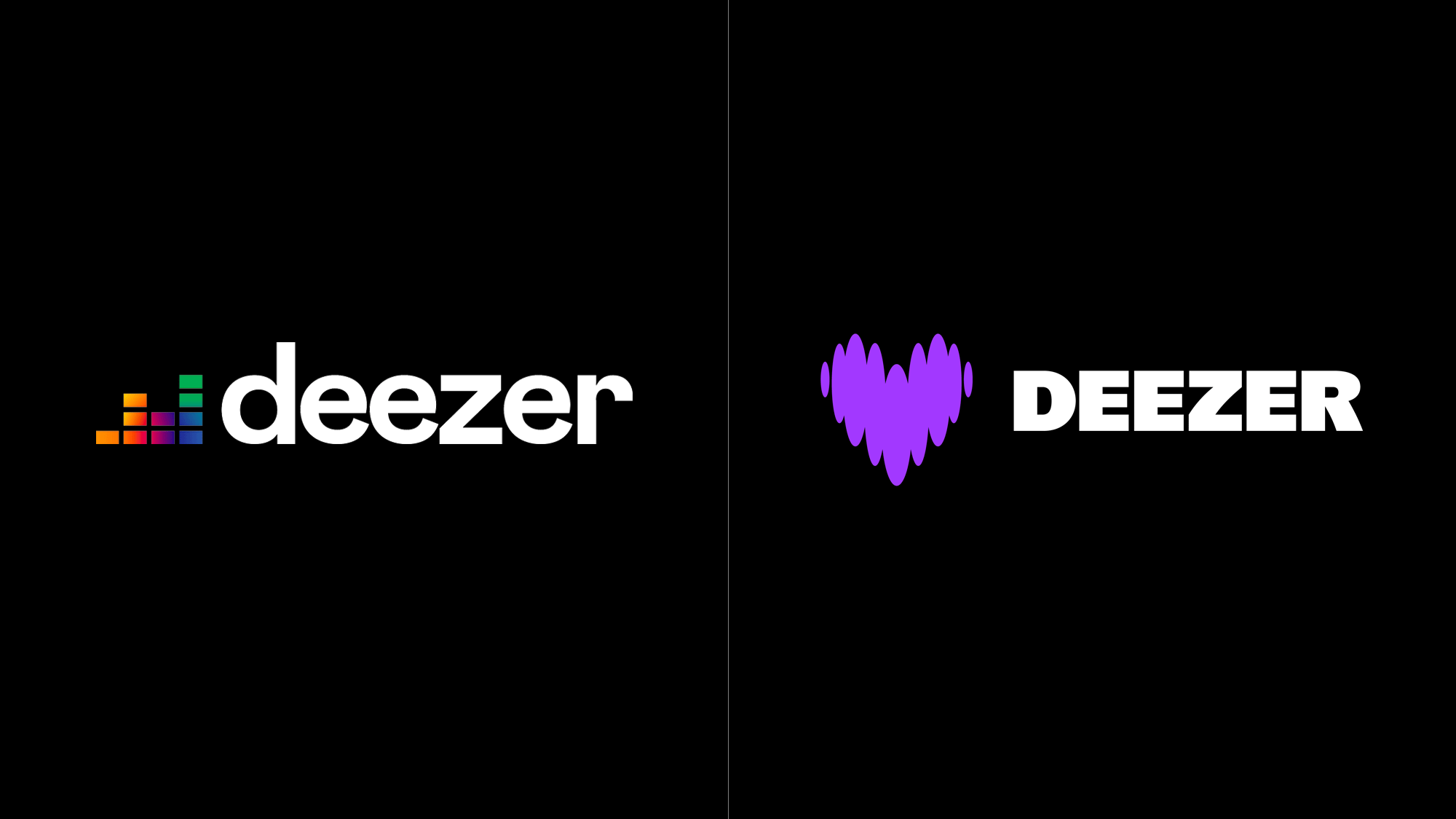 Deezer音樂平臺(tái)app品牌logo設(shè)計(jì)vi視覺形象識(shí)別設(shè)計(jì)，跳動(dòng)的心臟