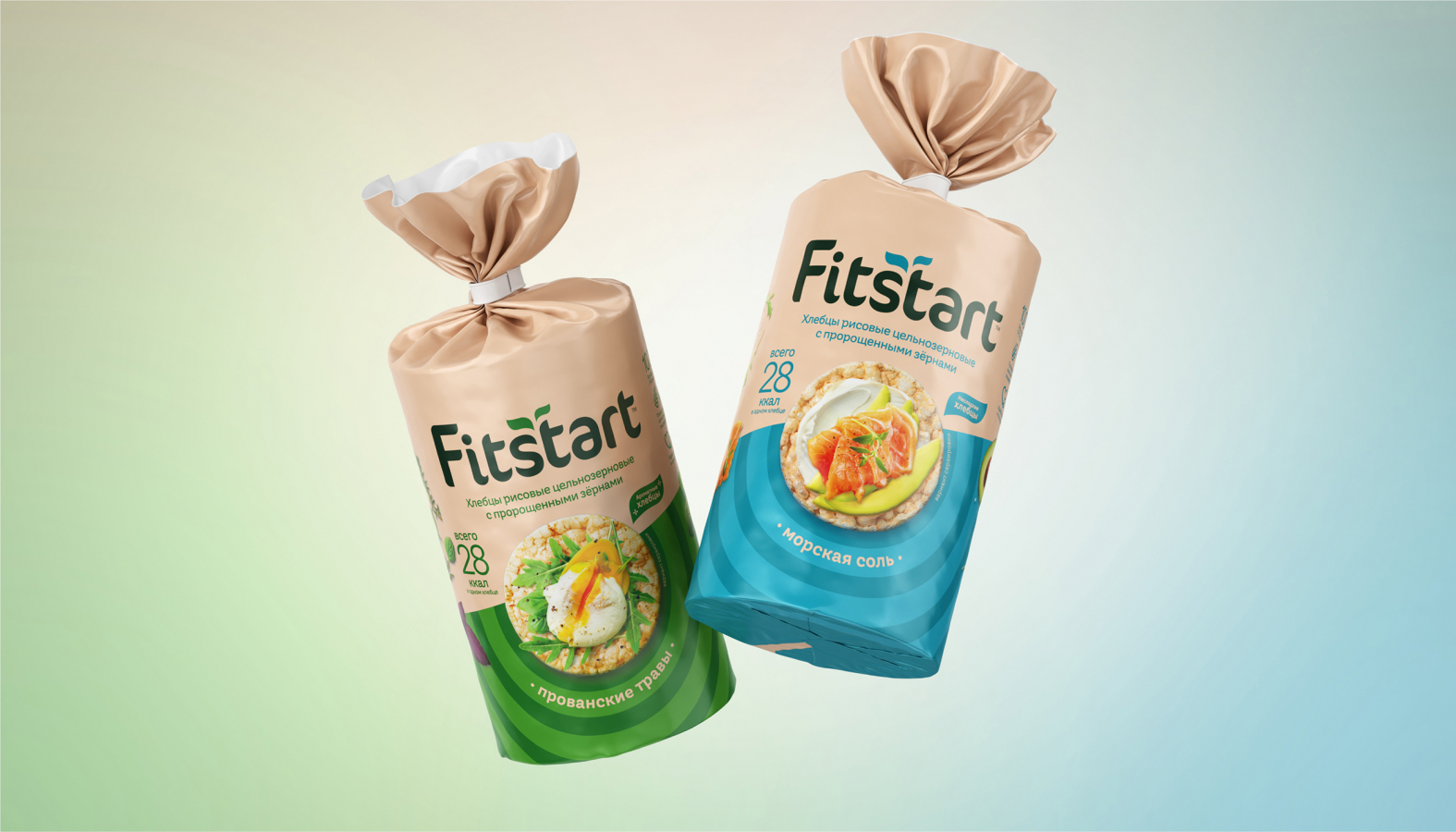 Fitstart 袋裝面包更新包裝設(shè)計(jì)與logo，融合自然+同心半圓圈識(shí)別設(shè)計(jì)