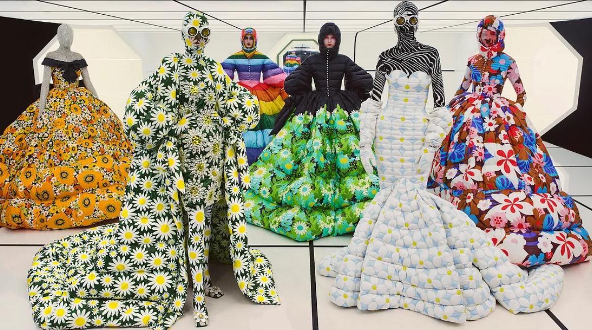 Moncler x 高級(jí)定制品牌 Richard Quinn。圖片來源：Wonderland Magazine