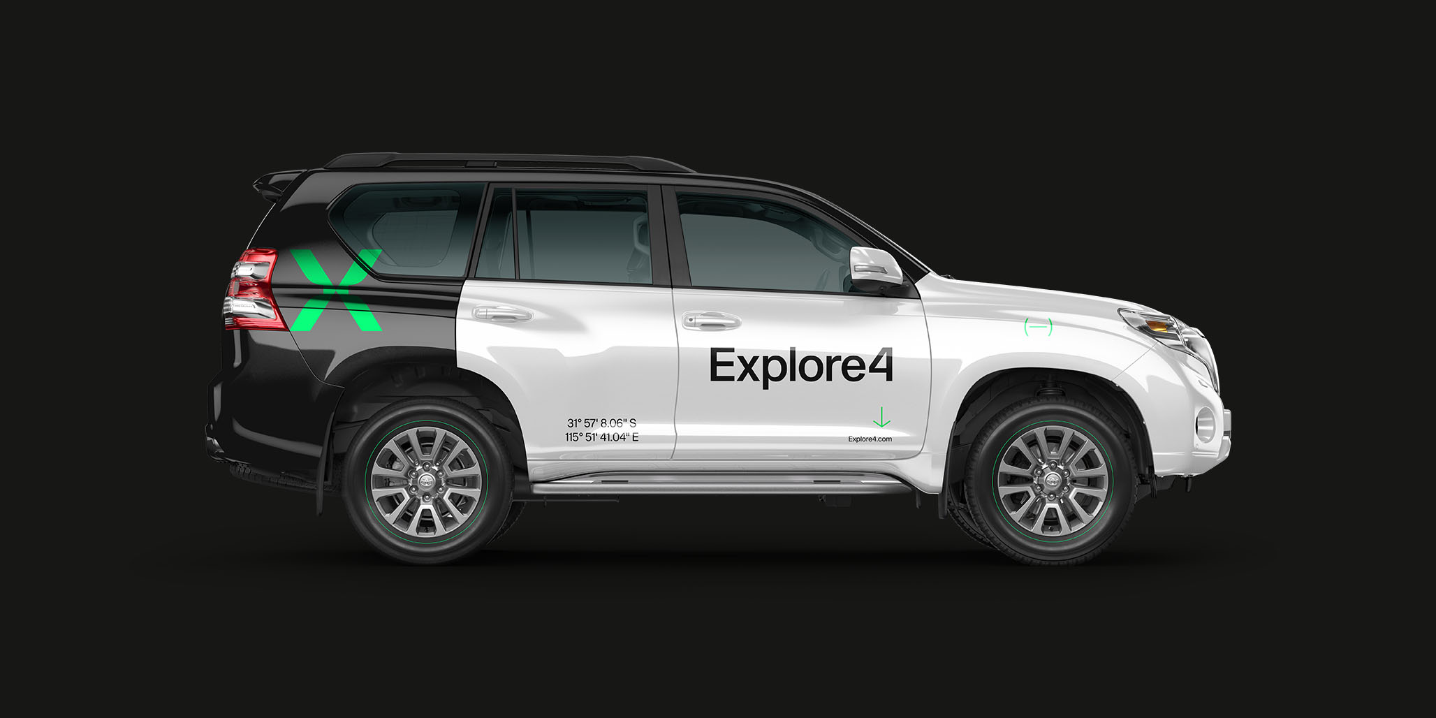 Explore4 四輪驅動探險車輛租賃公司品牌創建與品牌形象設計 Explore4 四輪驅動探險車輛租賃公司品牌創建與品牌形象設計