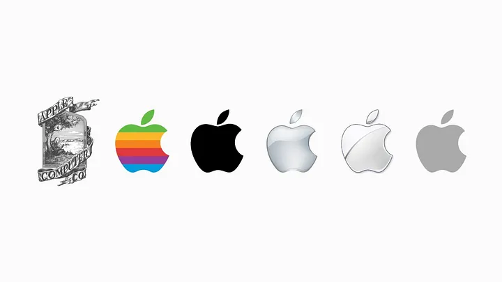 蘋果logo簡化演化過程