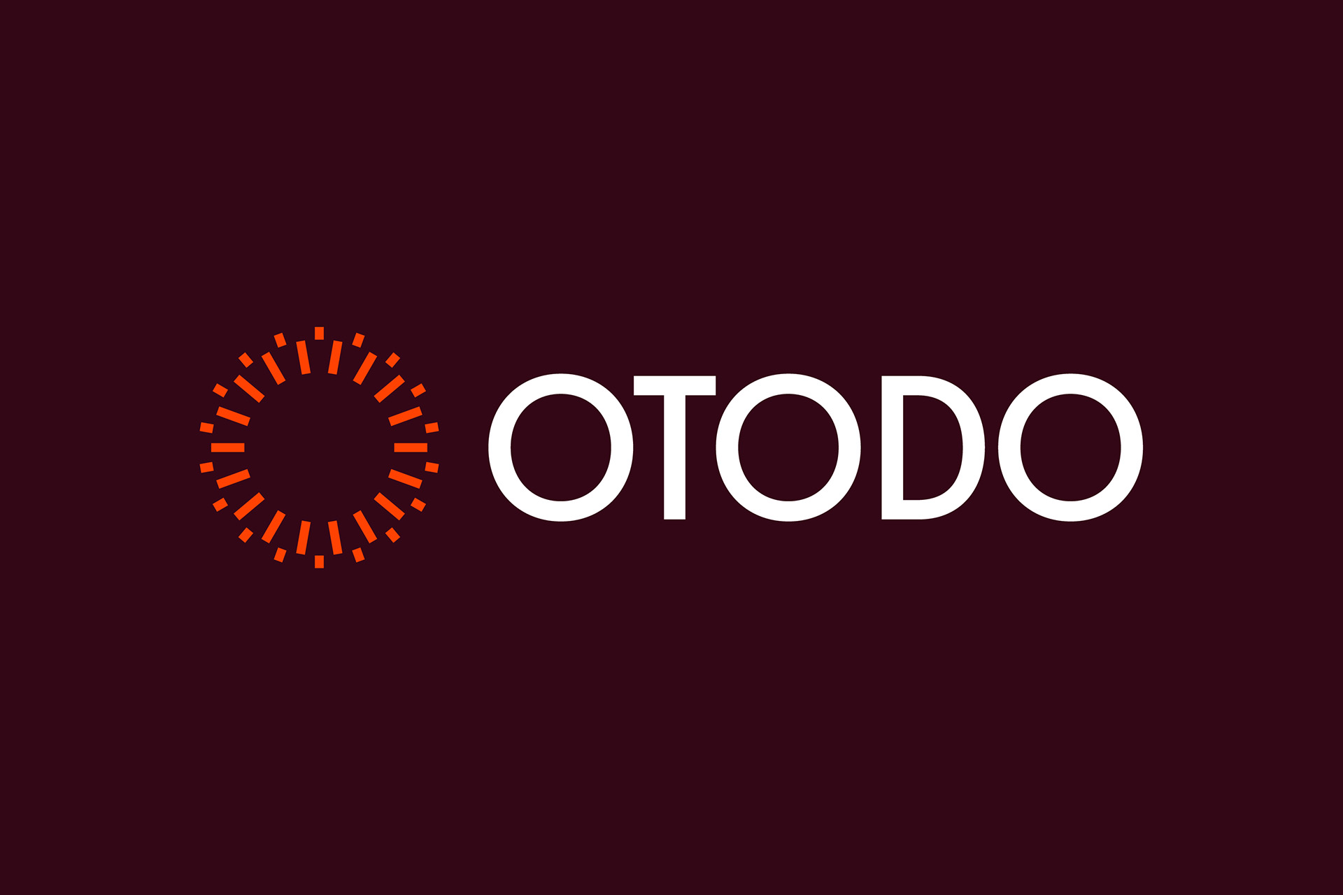 Otodo 品牌咨詢公司logo設計vi形象設計橙色線條光芒元素
