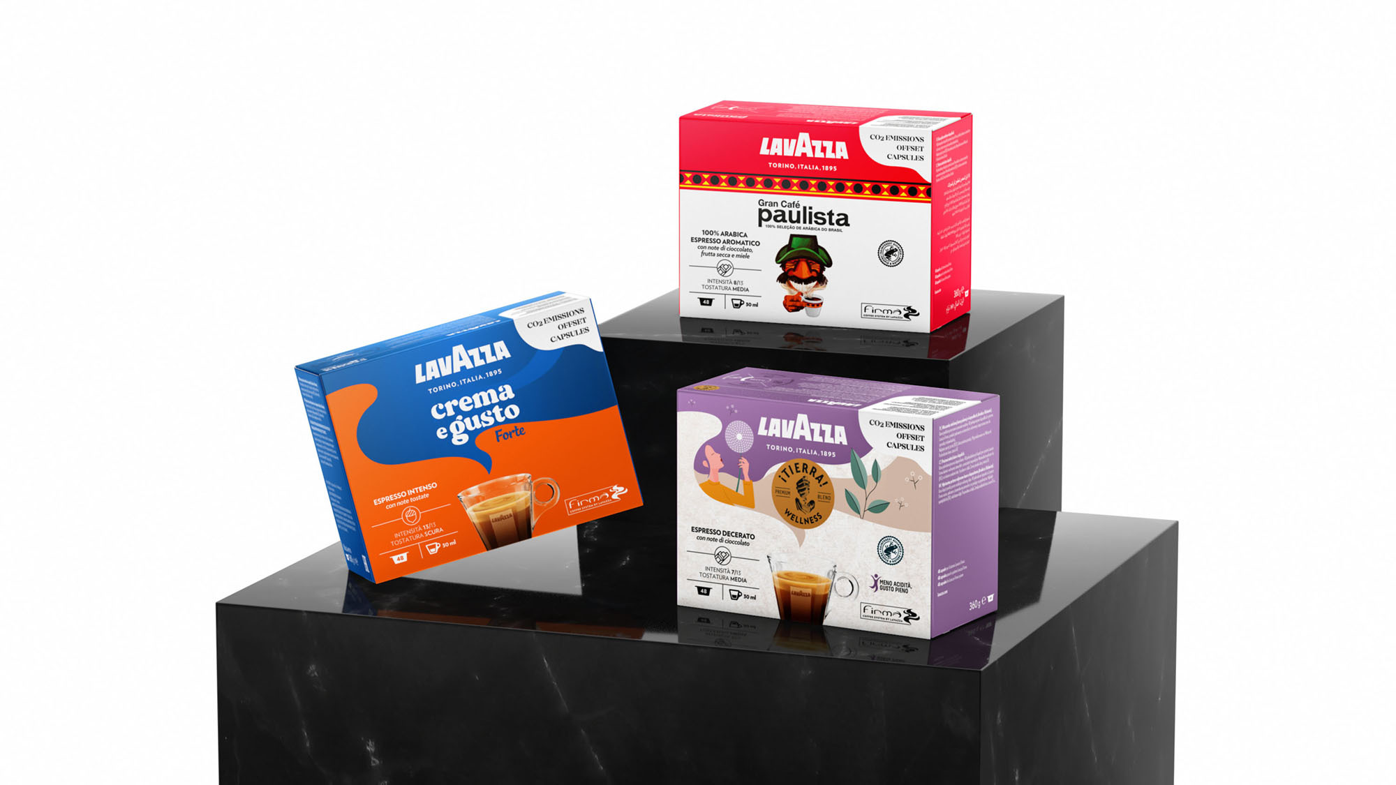 Lavazza Blue 膠囊咖啡包裝設(shè)計(jì)