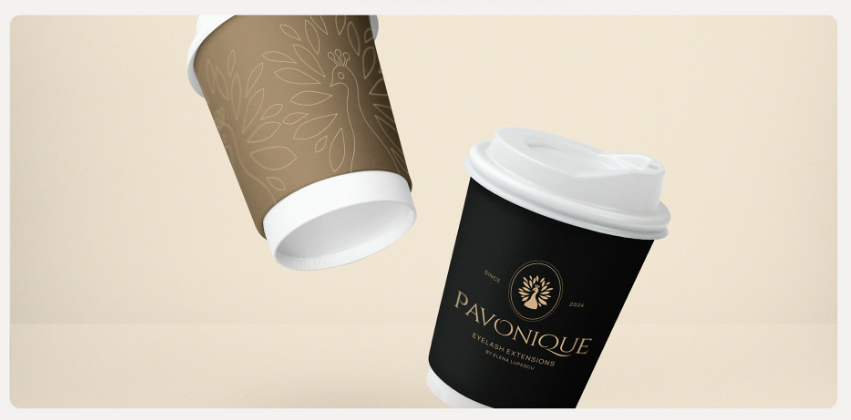 PAVONQUE繡眉睫毛醫(yī)療美容機(jī)構(gòu)孔雀logo設(shè)計(jì)品牌形象vi設(shè)計(jì)