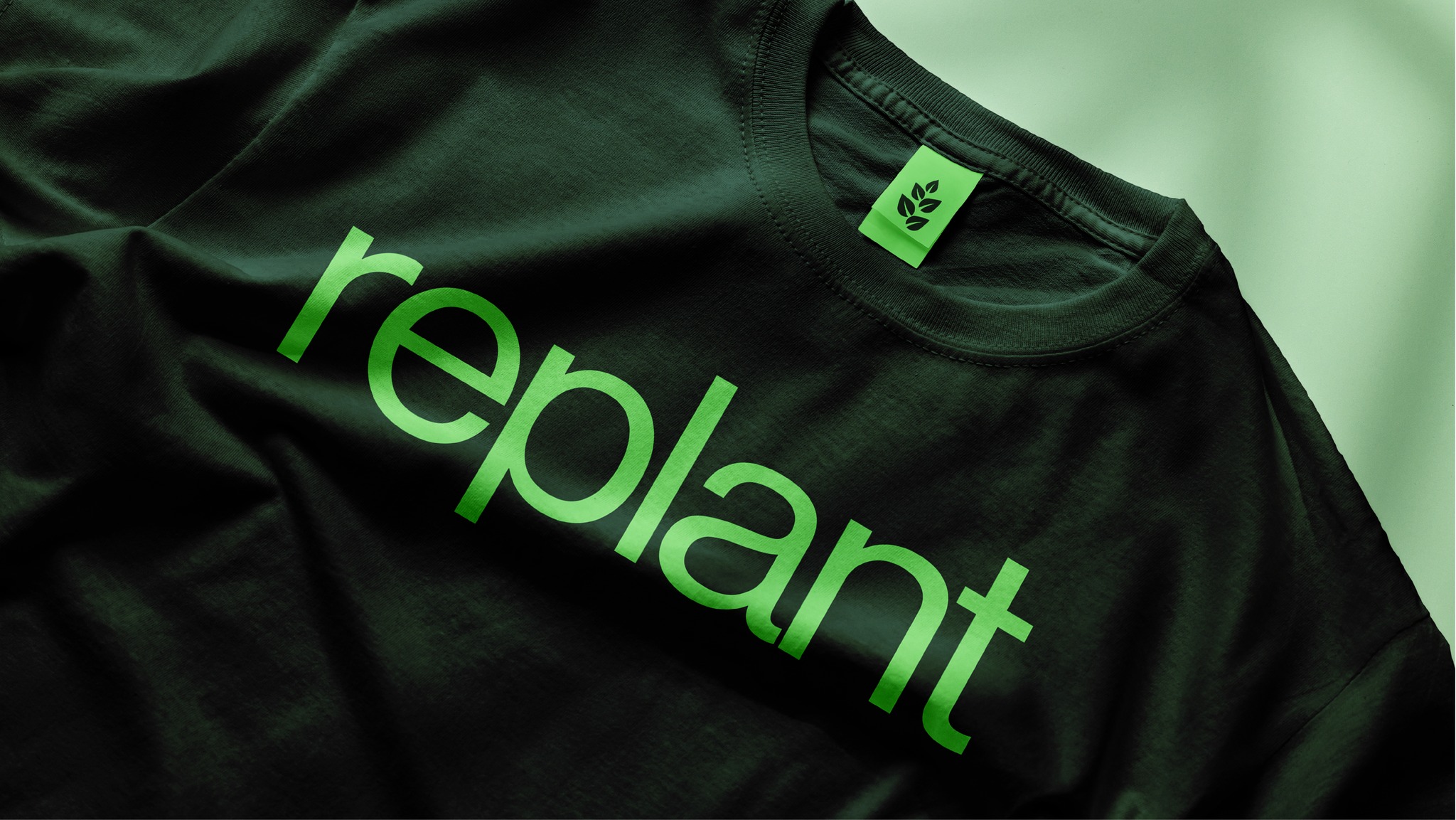 Replant 有機再生農業(yè)技術品牌形象logo設計vi設計“自然葉子”