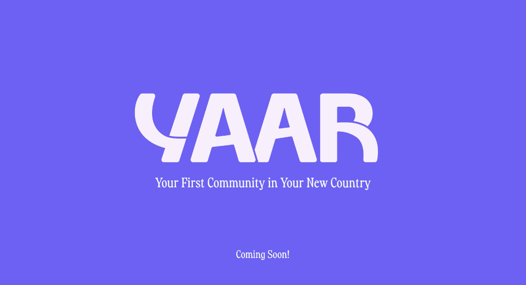 Yaar 移民社交軟件品牌形象設(shè)計(jì)logo設(shè)計(jì)ui界面設(shè)計(jì)，色線艷麗充滿兒童趣味