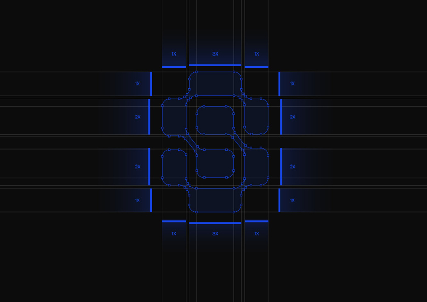 Snaptek 人工智能尖端科技品牌S字母logo設計vi設計，藍色科技風