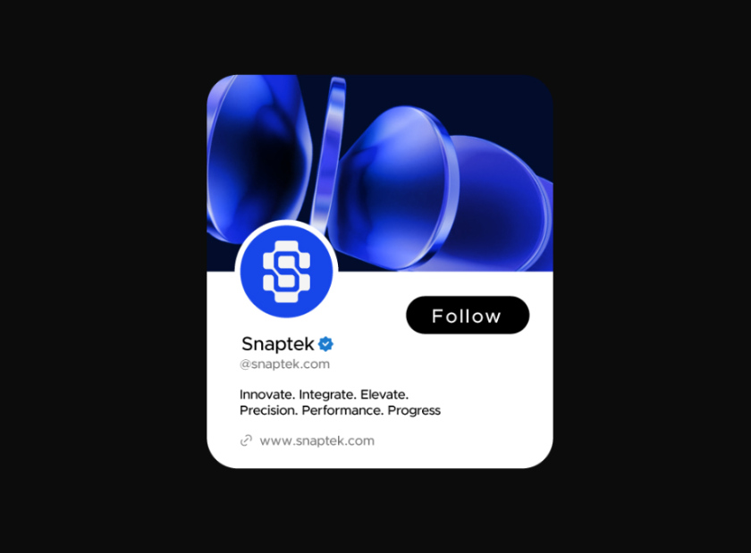 Snaptek 人工智能尖端科技品牌S字母logo設計vi設計，藍色科技風