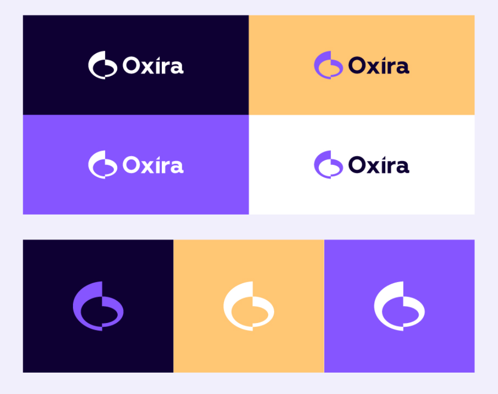 Oxira 人工智能未來科技品牌logo設計vi設計，現代極簡主義與科技前沿美學