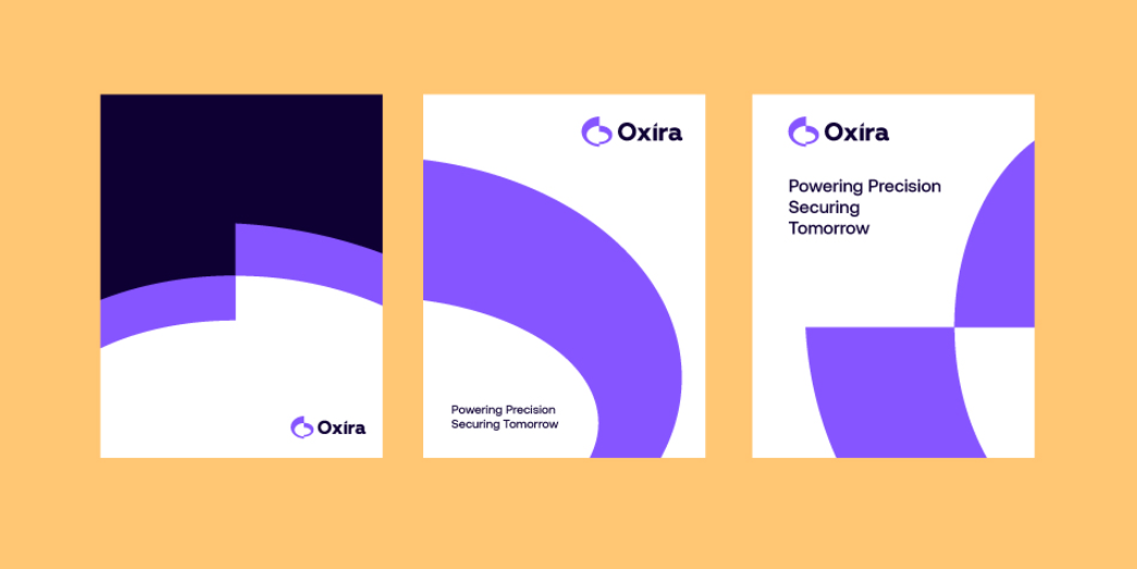 Oxira 人工智能未來科技品牌logo設計vi設計，現代極簡主義與科技前沿美學