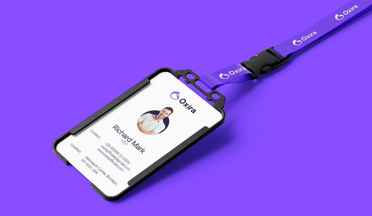 Oxira 人工智能未來科技品牌logo設計vi設計，現代極簡主義與科技前沿美學