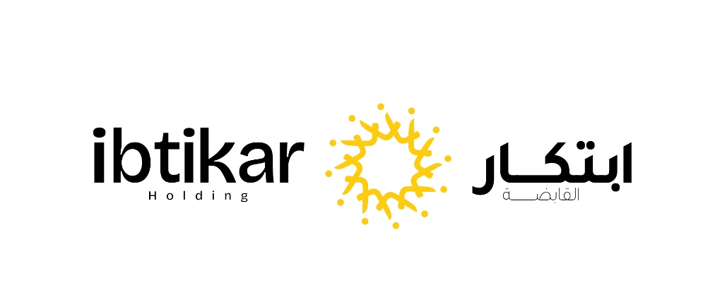 Ibtikar 投資控股公司logo設計企業形象vi設計類似旋轉太陽構圖
