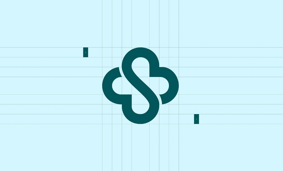 Stellar 醫(yī)院logo設計vi設計，融合多個醫(yī)療元素-上海logo設計公司