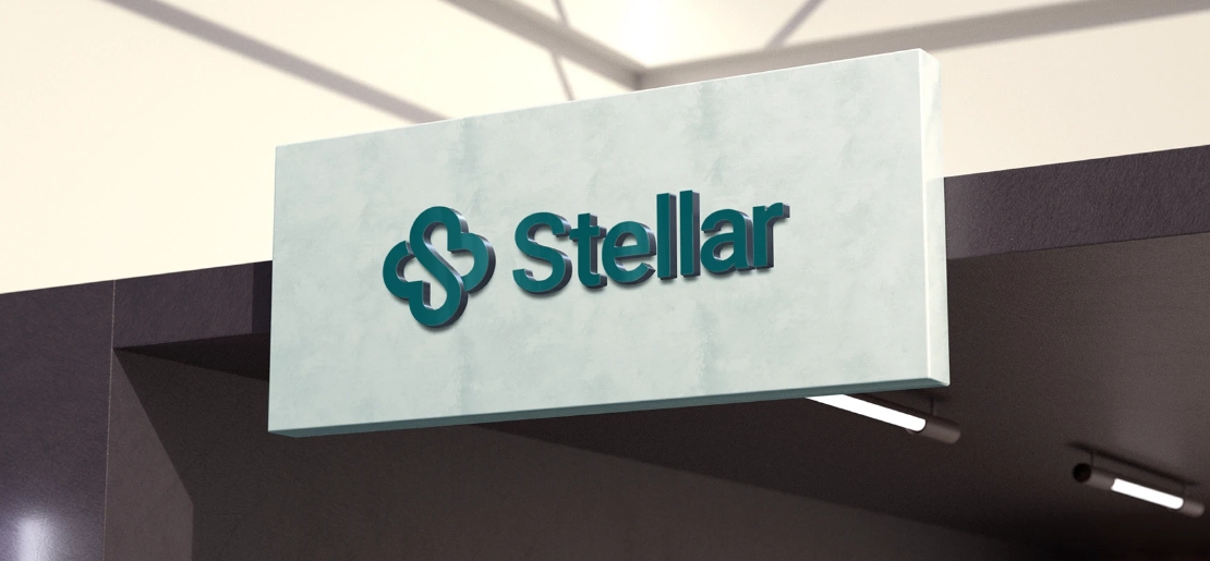 Stellar 醫(yī)院logo設計vi設計，融合多個醫(yī)療元素-上海logo設計公司