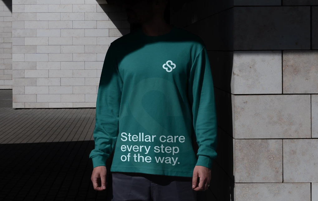 Stellar 醫(yī)院logo設計vi設計，融合多個醫(yī)療元素-上海logo設計公司
