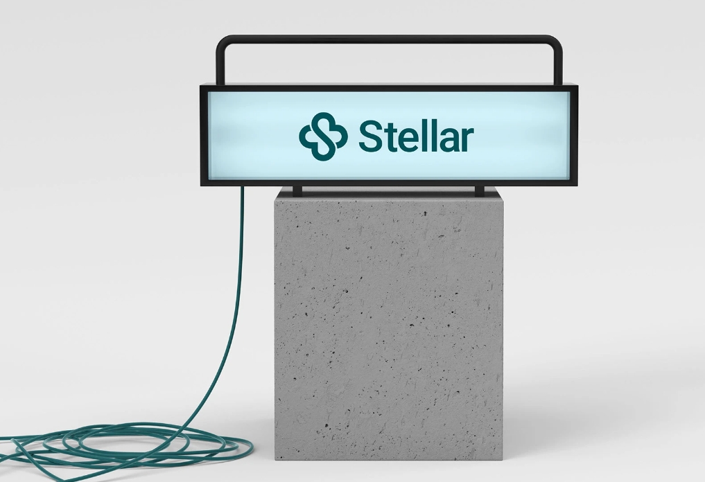 Stellar 醫(yī)院logo設計vi設計，融合多個醫(yī)療元素-上海logo設計公司