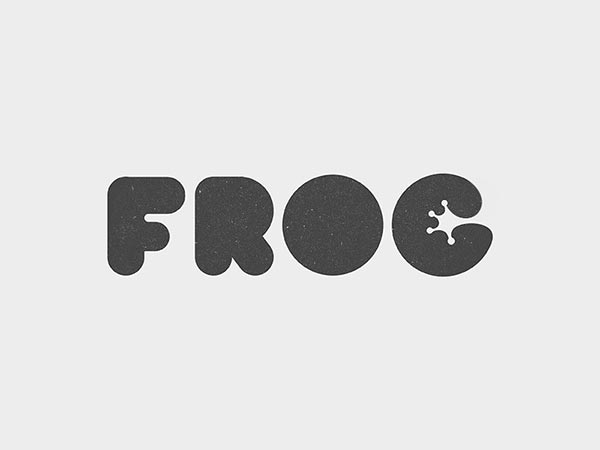7.青蛙負空間類型logo設計