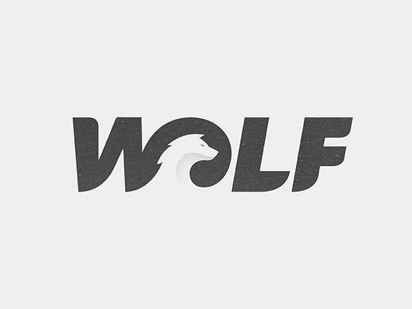 1.狼負空間瑜伽logo設計