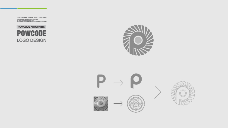 Powcode 帕柯德電動機汽配 LOGO設計、包裝設計