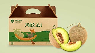 涌禾農(nóng)場網(wǎng)紋瓜哈密瓜農(nóng)產(chǎn)品包裝設(shè)計(jì)