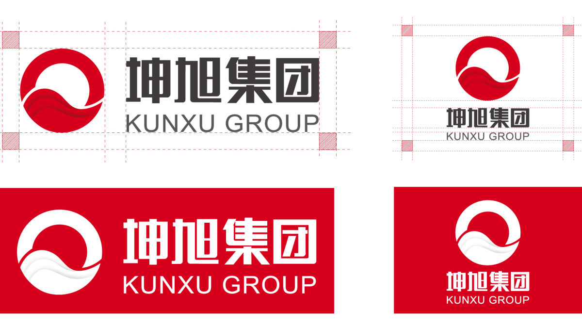 坤旭集團(tuán)企業(yè)文化MI策劃建設(shè)與公司llogo設(shè)計(jì)vi設(shè)計(jì)，濃濃中國風(fēng)