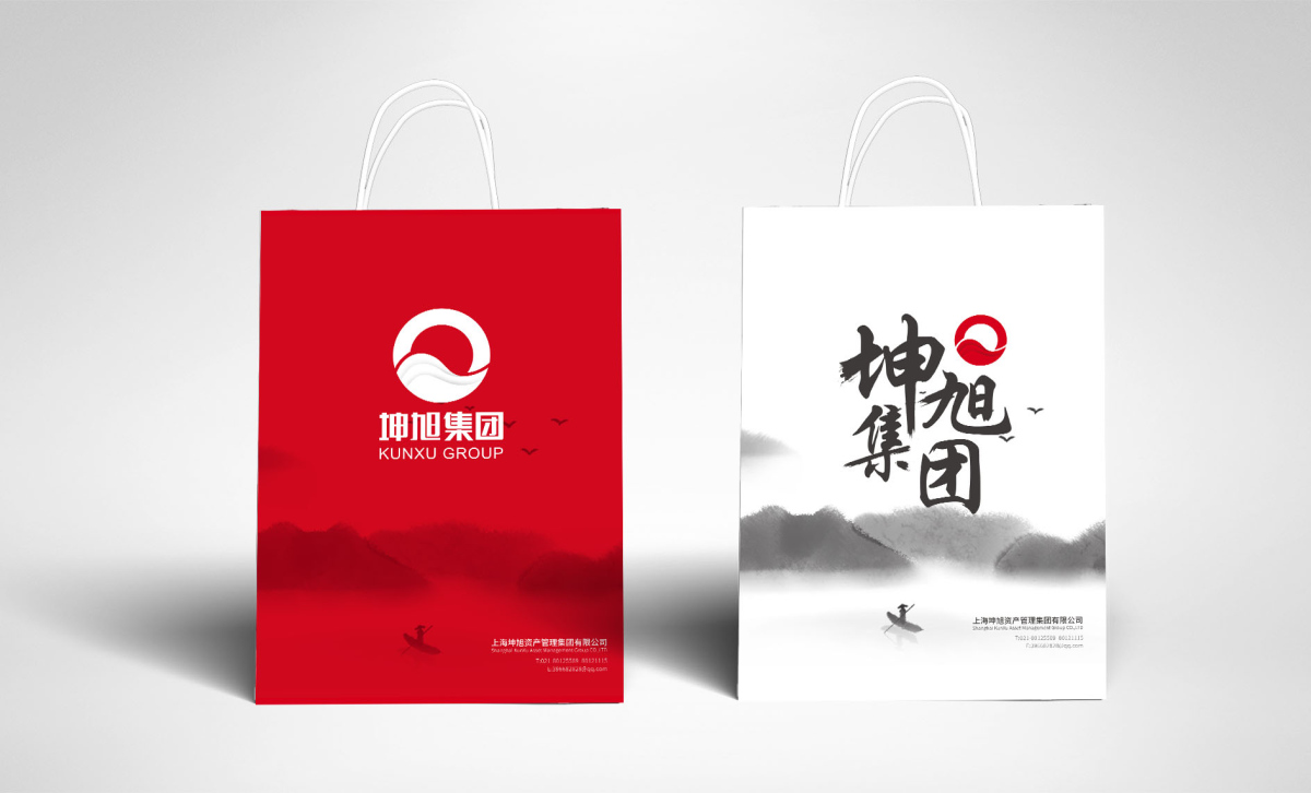 坤旭集團(tuán)企業(yè)文化MI策劃建設(shè)與公司llogo設(shè)計(jì)vi設(shè)計(jì)，濃濃中國風(fēng)