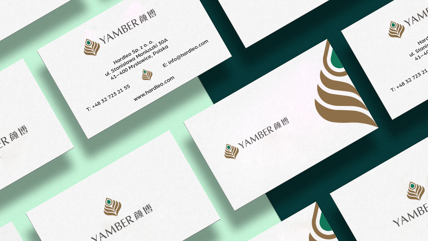 YAMBER顏博珠寶logo設(shè)計